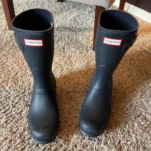 Navy blue Hunter boots